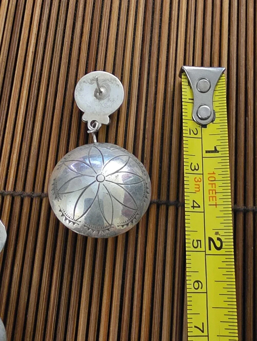 Sterling Silver Navajo Dangle Earrings (Vintage)